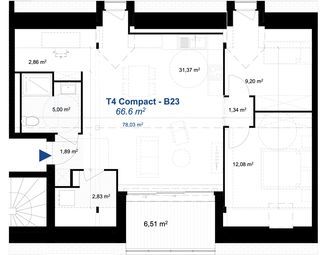  Appartement � vendre 4 pi�ces 67 m�