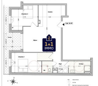  Appartement � vendre 3 pi�ces 70 m�