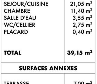  Maison � vendre 2 pi�ces 39 m�