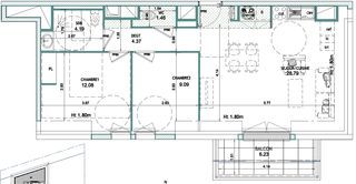  Appartement � vendre 3 pi�ces 60 m�