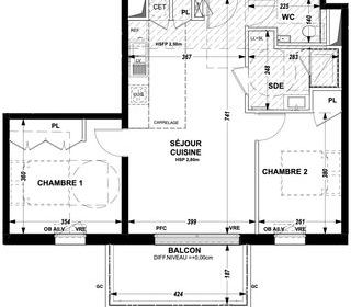  Appartement � vendre 3 pi�ces 59 m�