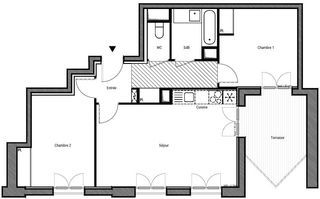  Appartement � vendre 3 pi�ces 65 m�