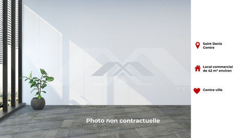 Local Commercial 42 m² + terrasse 15 m² plein centre de Saint 1382 97400 Saint-denis