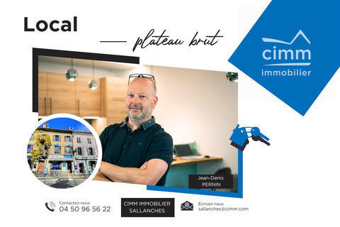 A VENDRE SALLANCHES (74700) LOCAL de 174m2 env. EN PLATEAU BRUT 320000 74700 Sallanches