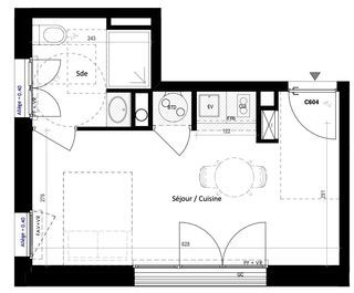  Appartement � vendre 1 pi�ce 25 m�