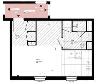  Appartement � vendre 1 pi�ce 33 m�