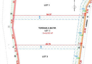  Terrain � vendre 1218 m�