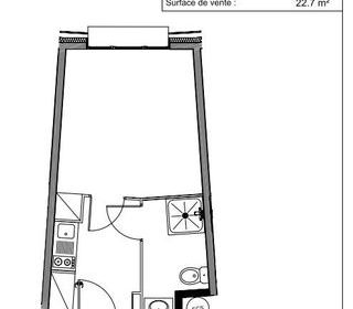  Appartement � vendre 1 pi�ce 23 m�