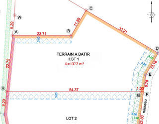  Terrain � vendre 1377 m�