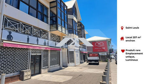 Local 257.59 m&sup2; Saint Louis 5590 97450 Saint-louis