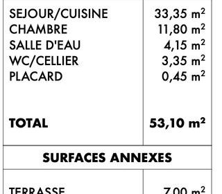  Maison � vendre 2 pi�ces 53 m�