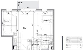  Appartement � vendre 3 pi�ces 62 m�