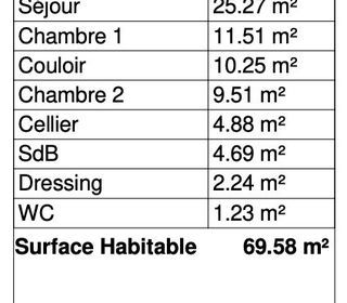  Appartement � vendre 3 pi�ces 70 m�