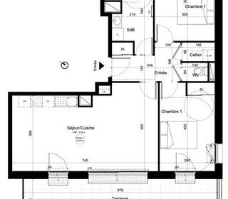  Appartement � vendre 3 pi�ces 69 m�