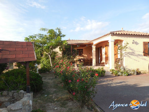   Villa T4 de plain-pied sur terrain de 1379 m� avec garage Maison - 4 pi�ce(s) - 120 m�