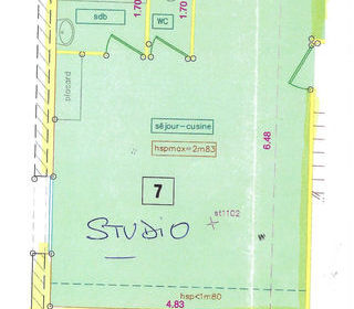  Appartement � vendre 1 pi�ce 33 m�