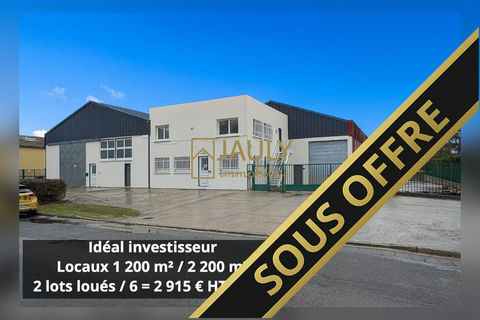 Entrepot 1 200 m&sup2; env. sur 2 212 m&sup2; - Id&eacute;al investisseur 850000 77100 Meaux