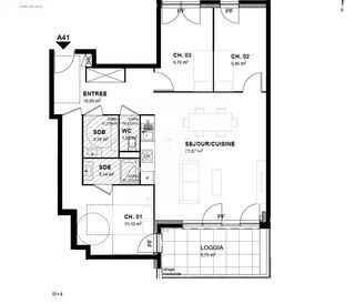  Appartement � vendre 4 pi�ces 86 m�