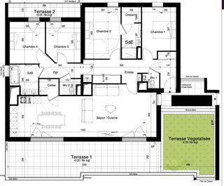  Appartement � vendre 5 pi�ces 122 m�