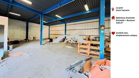 BATIMENT D'ACTIVIT&Eacute; 440 m&sup2; LE PORT 8680 97420 Le port