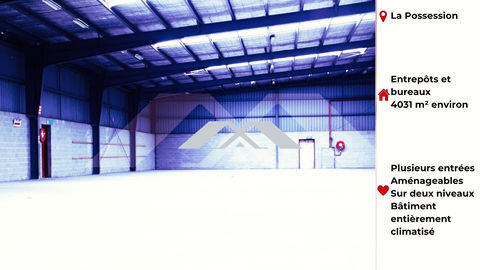 BATIMENT 4.031 M&sup2; ENTREP&Ocirc;TS + BUREAUX POSSESSION 55833 97419 La possession