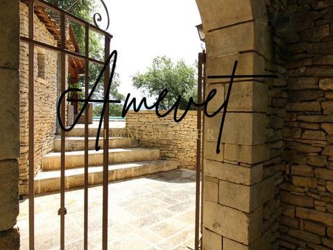   Goult - Maison en pierre avec vue sur le Luberon Maison - 7 pi�ce(s) - 145 m�