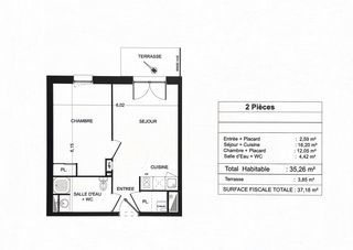  Appartement � vendre 2 pi�ces 35 m�