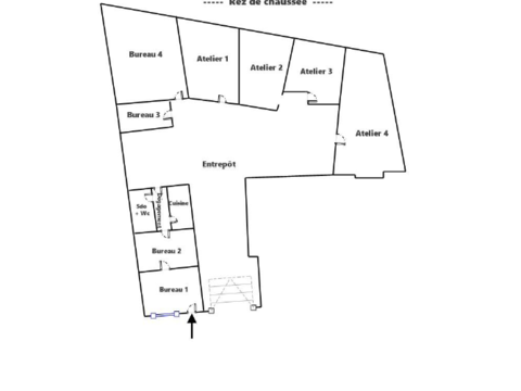 VENTE ENTREPOT 490M2 COUVERT LIVRY GARGAN 492000 93190 Livry gargan