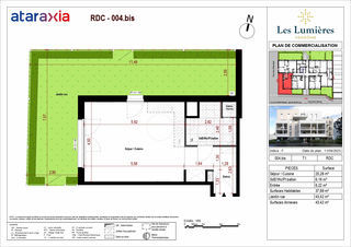  Appartement � vendre 1 pi�ce 38 m�