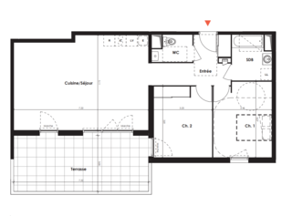  Appartement � vendre 3 pi�ces 76 m�