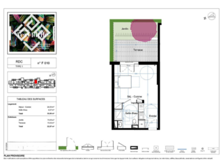  Appartement � vendre 1 pi�ce 33 m�