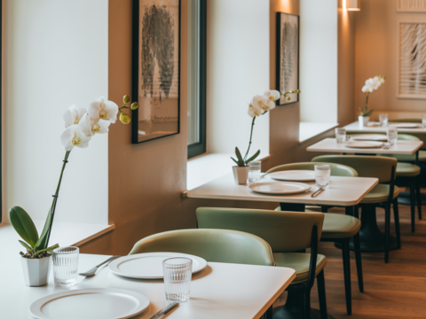 Fonds et murs restaurant avec terrasse - quartier d'affaires Proche de Paris 770000 260 m�$$770 000 &euro;