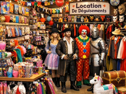 Boutique Articles de f&ecirc;te. Location vente de d&eacute;guisement et mat&eacute;riel de sonorisation 151000 