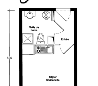  Appartement � vendre 1 pi�ce 20 m�