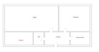  Appartement � vendre 2 pi�ces 47 m�