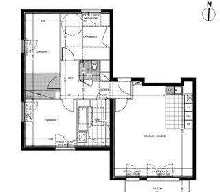  Appartement � vendre 4 pi�ces 86 m�