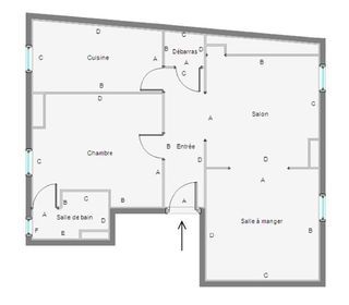  Appartement � vendre 3 pi�ces 57 m�