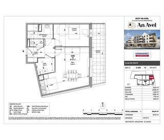  Appartement � vendre 2 pi�ces 59 m�