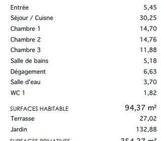  Appartement � vendre 4 pi�ces 95 m�