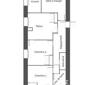  Appartement � vendre 3 pi�ces 65 m�