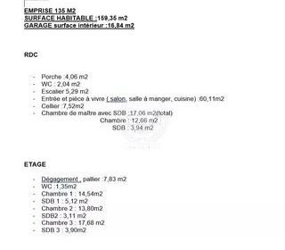  Maison � vendre 5 pi�ces 159 m�
