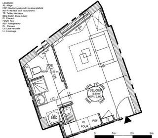  Appartement � vendre 1 pi�ce 23 m�