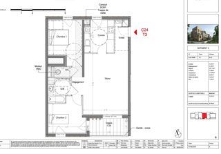  Appartement � vendre 3 pi�ces 65 m�