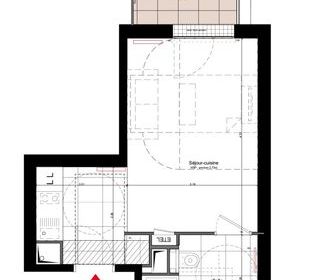  Appartement � vendre 1 pi�ce 26 m�