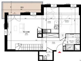  Appartement � vendre 3 pi�ces 82 m�