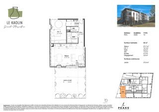  Appartement � vendre 2 pi�ces 56 m�