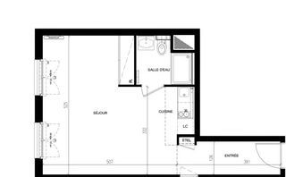  Appartement � vendre 1 pi�ce 33 m�