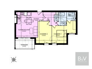  Appartement � vendre 3 pi�ces 65 m�