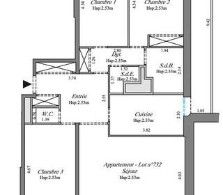  Appartement � vendre 4 pi�ces 86 m�