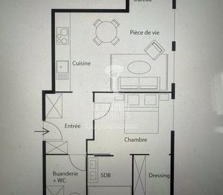  Appartement � vendre 2 pi�ces 59 m�